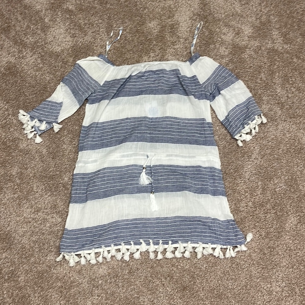 Blue Island Beach Cover Up Dress